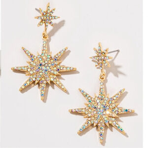 Fransecas Bonnie Large Starburst Chandelier Earrings